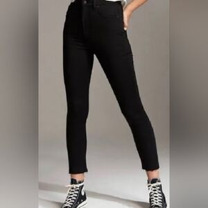Denim Forum Black High-Rise Skinny Jeans